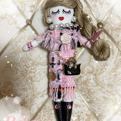 ♡ピンクツイードワンピースのお上品な三つ編みルルベちゃん♡ 2枚目の画像