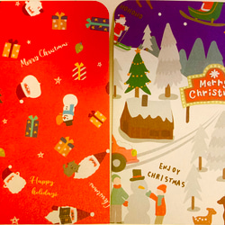 クリスマスポチ袋 24枚 No.291 おすそ分けファイルにも♪アドベントカレンダー　プレゼント 15枚目の画像