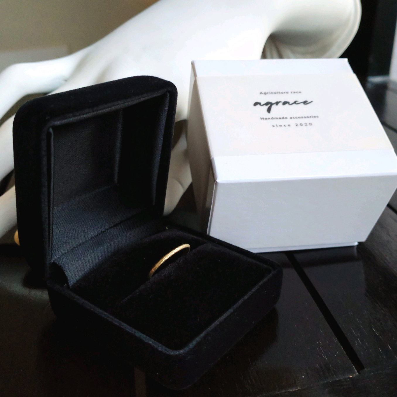 【1.2㎜】 K10  ( 10金 イエローゴールド )  華奢 マットゴールド 槌目 ピンキーリング