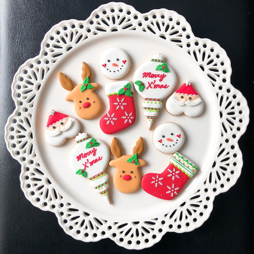 アイシングクッキー クリスマス5枚入り クッキー Grace 通販 アイシングクッキー クリスマス5枚入り クッキー Grace 通販