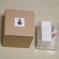土佐與紙 x Hiyokogama [元旦限定 ] 小鳥鏡麻糬套裝「丹頂鶴」（陶瓷花瓶 ） 第8張的照片
