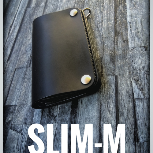◇ショート トラッカーウォレット ◇ Slim-M◇サドル 二つ折り財布  