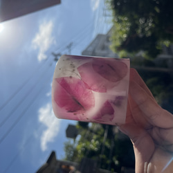 〜Bougainvillea okinawa〜：LEDライト付き キャンドルホルダー　ソイキャンドル　プレゼント 2枚目の画像