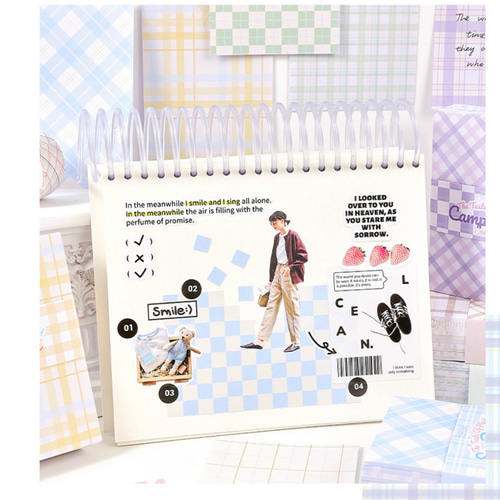 チェック柄好きに捧ぐ！ミニコラージュペーパー100枚入【mc】 その他