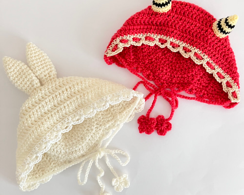 新春福袋2025】1月下旬お届け！節分ボンネット＋うさみみボンネット