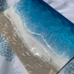 海が恋しくなる前にオーシャンレジンアートで癒されましょ　キラキラ　砂浜　ブルー　サーフショップ　海系.6 5枚目の画像