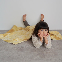 紗布毯襁褓糖果/黃色斑紋/赤塔棉 第6張的照片