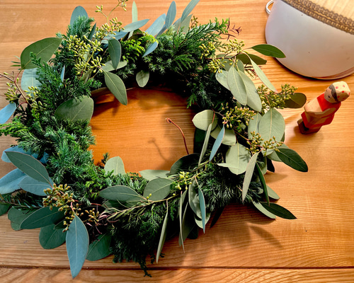 ◇ユーカリ&カスミソウミニリースset◇ナチュラル ユーカリとかすみ草のミニリース | iichi 日々の暮らしを