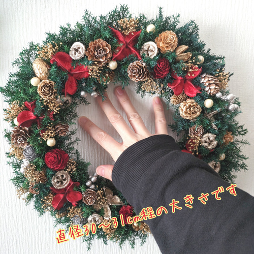 フレッシュクリスマス2024 】特大サイズ✧王道 Xmasカラー☃ 木の実