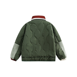 レディース*メンズ兼用·冬のレトロパッチワーク色·子羊の毛で暖かい綿服のコートジャケット2カラー  20-1117 14枚目の画像