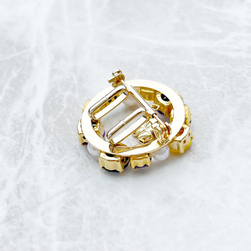 選べる4way】ゆずブローチ 柚子 リースブローチ ネックレス 帯留め