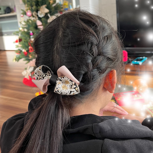 インド刺繍リボン　ポニーフック　ヘアカフ　ꕤオーダー受付ページꕤ インド刺繍リボン ポニーフック ヘアカフ ꕤオーダー受付ページꕤ