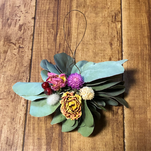 予約販売】クリスマス ミニ リース ユーカリミルフィーユ 2点