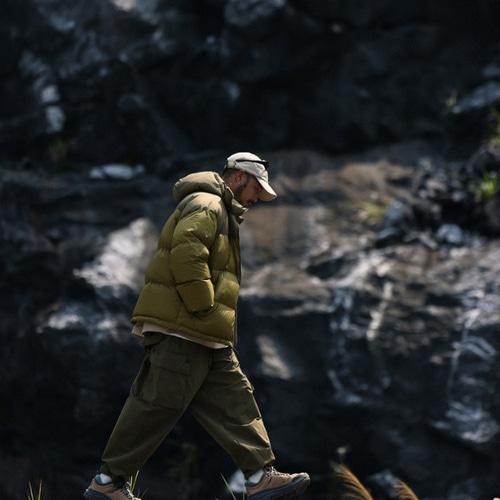 山系戸外厚め冬コート男90白鴨パイル防水ダウンジャケット・コート