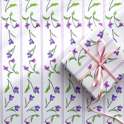 かすみ草 ピンク デザインペーパー A4 包装紙・ラッピング