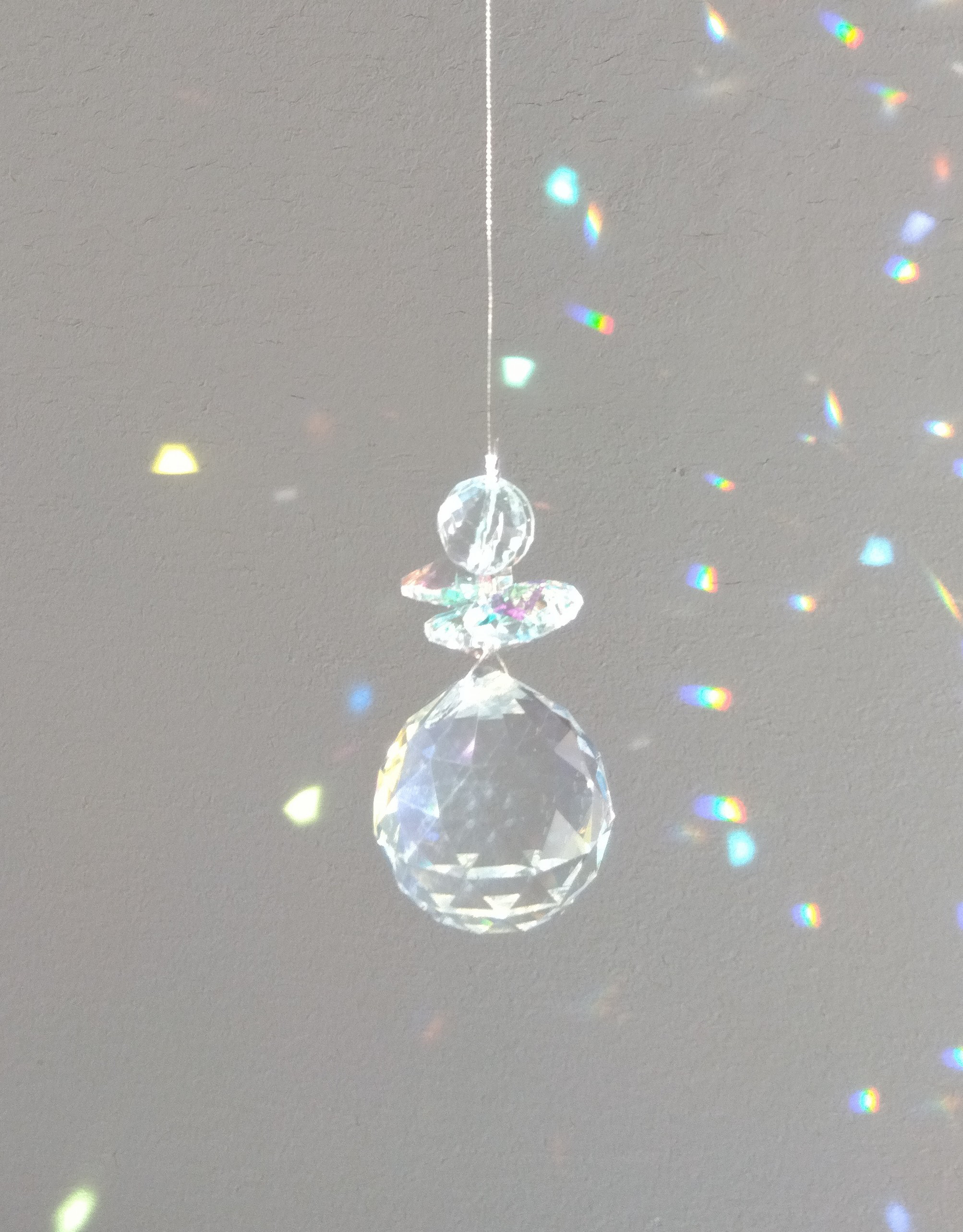 サンキャッチャー♡ハンドメイド「揺れるオーロラ六芒星♡ 」