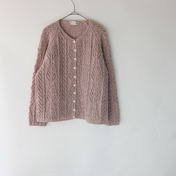 秋冬　手編み カーディガン -「Minori　Cardigan」 16枚目の画像