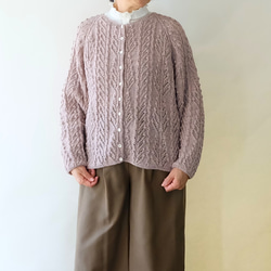 秋冬　手編み カーディガン -「Minori　Cardigan」 1枚目の画像