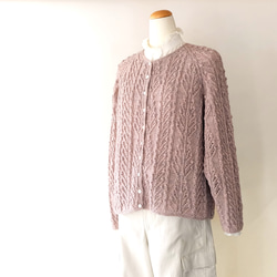 秋冬　手編み カーディガン -「Minori　Cardigan」 11枚目の画像