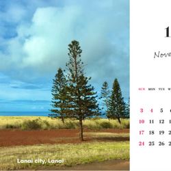 【ハワイからの贈り物】卓上カレンダー2024 ※受注生産 12枚目の画像