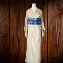 這是由永井紬和西陣織島製作的成人半寬腰帶。 第8張的照片
