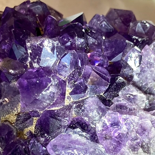 愛の守護石♡】レインボー ウルグアイ産 アメジスト クラスター 原石