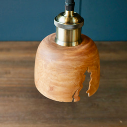【木　皿　木製　食器】＃028　ツバキ ランプシェード 4枚目の画像