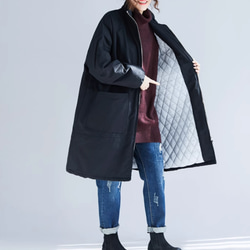 JOIN♥２色 綿入れ厚くジャケット　ゆったりコート カジュアルカーディガン　オーバーサイズ 4枚目の画像