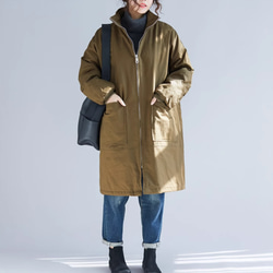 JOIN♥２色 綿入れ厚くジャケット　ゆったりコート カジュアルカーディガン　オーバーサイズ 10枚目の画像