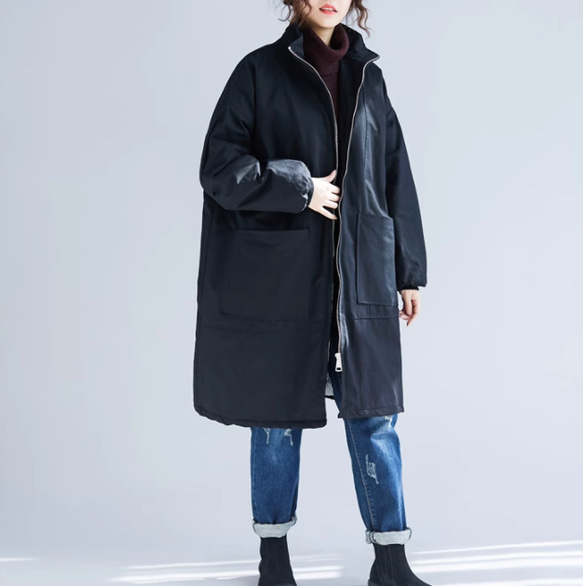 JOIN♥２色 綿入れ厚くジャケット　ゆったりコート カジュアルカーディガン　オーバーサイズ 1枚目の画像