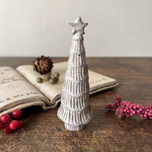 陶器のクリスマスツリー 大 E クリスマスツリー こまもん工房 通販