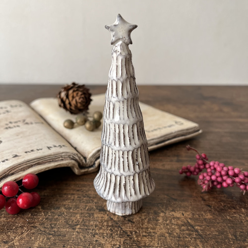 陶器のクリスマスツリー 大 E クリスマスツリー こまもん工房 通販