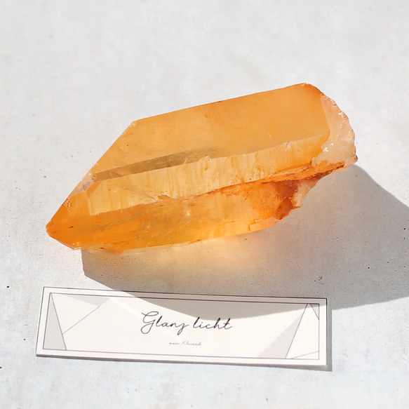 タンジェリンクォーツ 蜜柑水晶 天然石 水晶 鉱物 一点物 健康 3枚目の画像