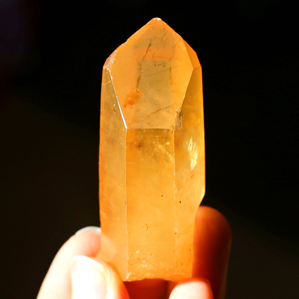 タンジェリンクォーツ 蜜柑水晶 天然石 水晶 鉱物 一点物 健康 16枚目の画像