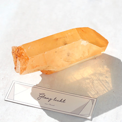 タンジェリンクォーツ 蜜柑水晶 天然石 水晶 鉱物 一点物 健康 1枚目の画像