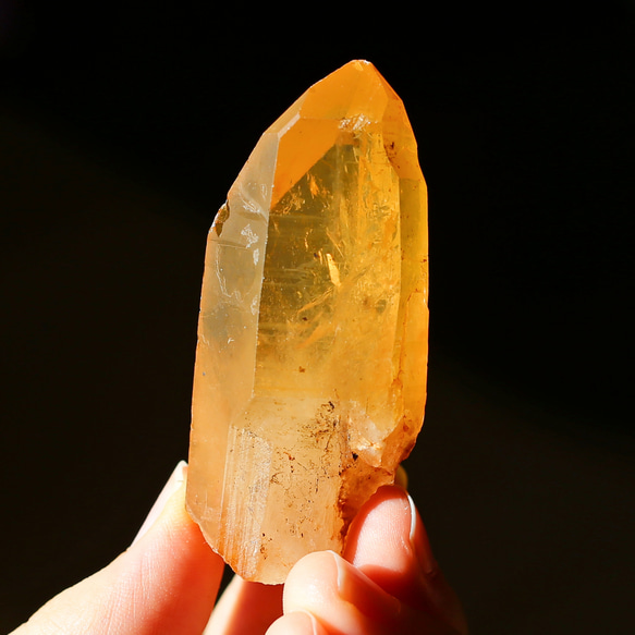 タンジェリンクォーツ 蜜柑水晶 天然石 水晶 鉱物 一点物 健康 18枚目の画像