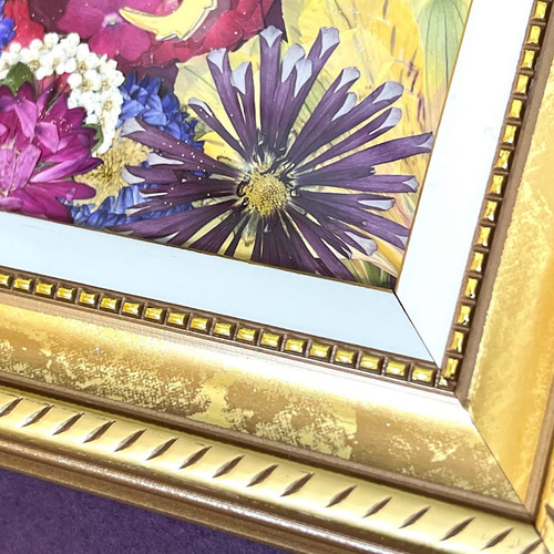 昇り龍と赤富士の縁起の良い押し花額05 その他アート 神戸六甲 昇り龍と赤富士の縁起の良い押し花額05 その他アート 神戸六甲