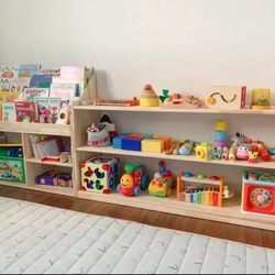 Kana様 絵本棚、おもちゃ棚セット 本棚・絵本棚・マガジンラック 木工