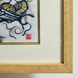 日本の七福神　(大)＊2024年カレンダー付き/壁掛け/水墨画家/アート/正月/商売繁盛/家内安全 10枚目の画像