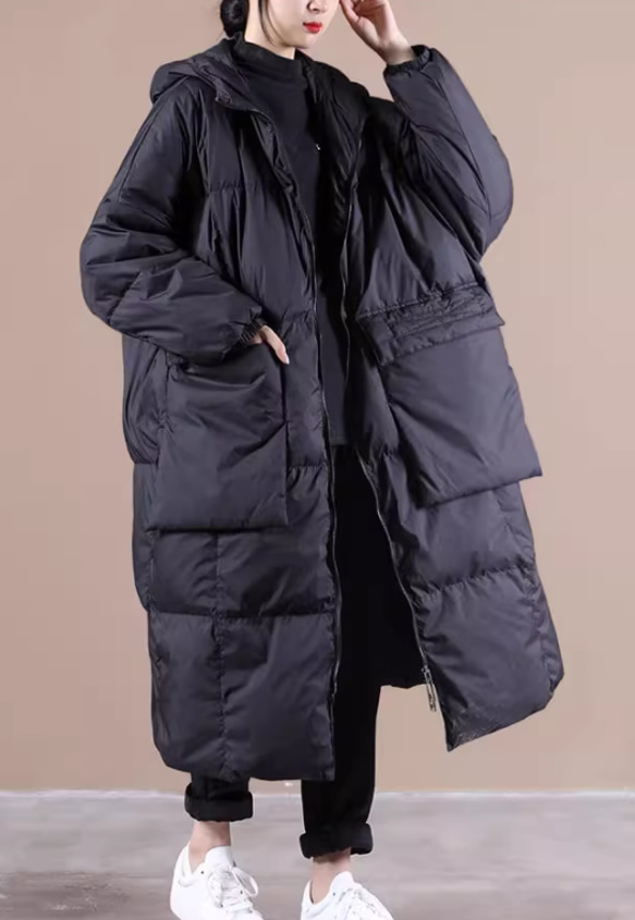 JOIN♥2色 冬暖かい ダウンコート オーバーサイズ 　ゆったり 3枚目の画像