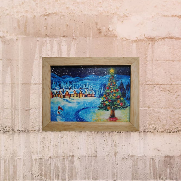 アートポスターカード2L【クリスマス村】 10枚目の画像