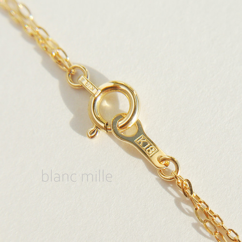 No.n-w○*K18 2連ネックレス○*18金無垢チェーンネックレス No.n-w○*K18 2連ネックレス○*18金無垢チェーンネックレス
