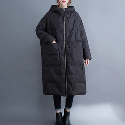 JOIN♥2色 冬暖かい ダウンジャケットの上着 オーバーサイズ 　ゆったり 2枚目の画像
