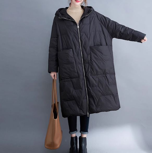 JOIN♥2色 冬暖かい ダウンジャケットの上着 オーバーサイズ 　ゆったり 7枚目の画像