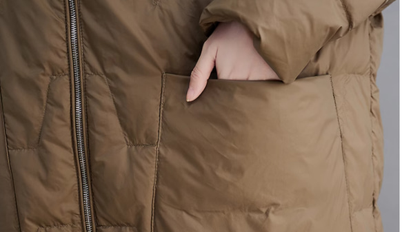 JOIN♥2色 冬暖かい ダウンジャケットの上着 オーバーサイズ 　ゆったり 12枚目の画像