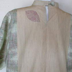 ７４９６　紬の着物で作ったプルオーバー　#送料無料 12枚目の画像