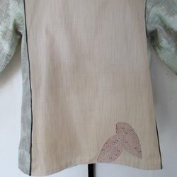 ７４９６　紬の着物で作ったプルオーバー　#送料無料 10枚目の画像