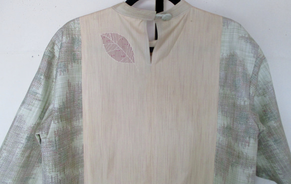 ７４９６　紬の着物で作ったプルオーバー　#送料無料 6枚目の画像