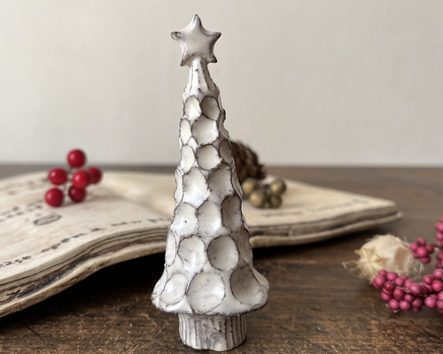 陶器のクリスマスツリー 小 I クリスマスツリー こまもん工房 通販