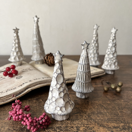 陶器のクリスマスツリー 小 I クリスマスツリー こまもん工房 通販